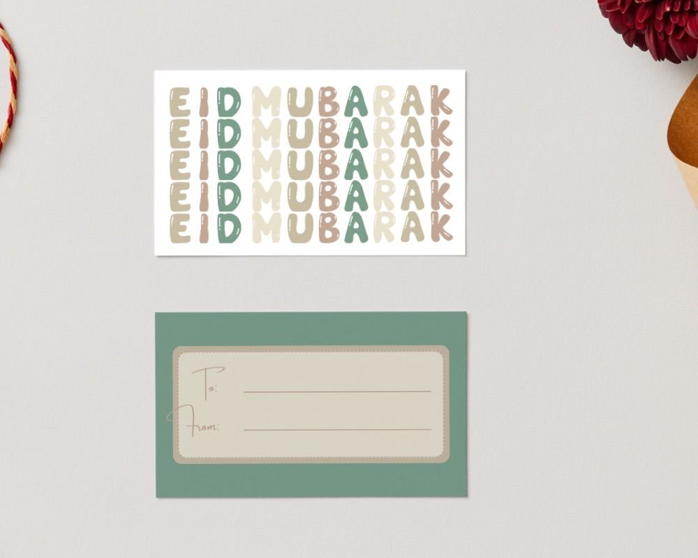 eid mubarak gift tag (set of 5) eid mubarak gift tag (set of 5)