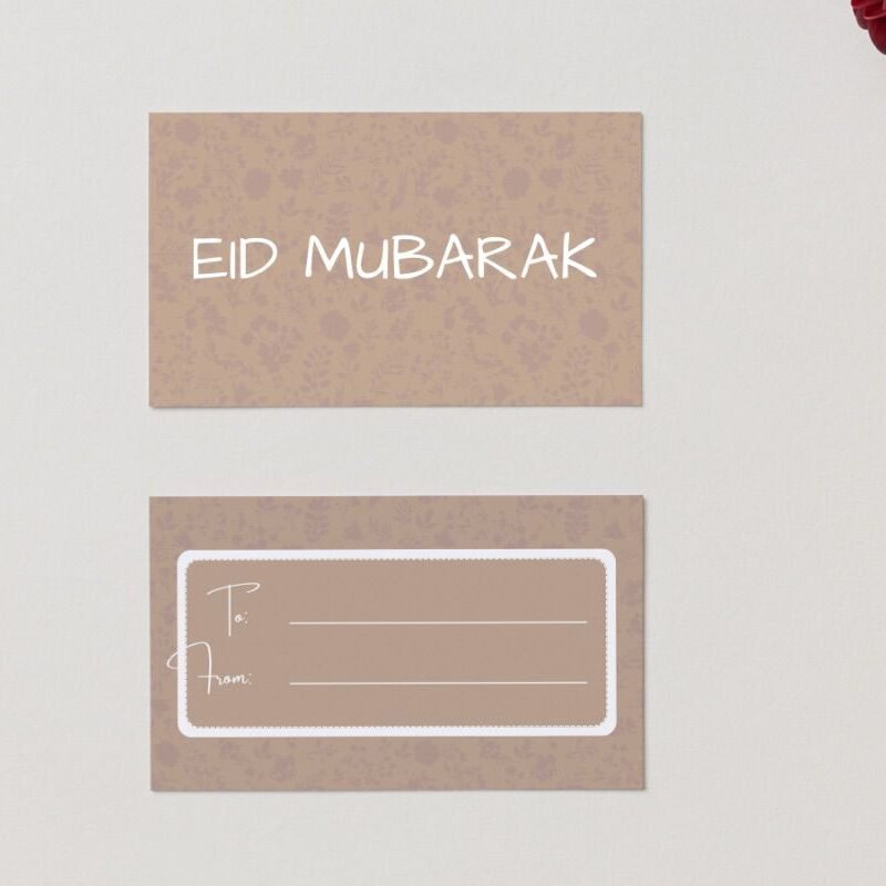 eid mubarak gift tag (set of 5)