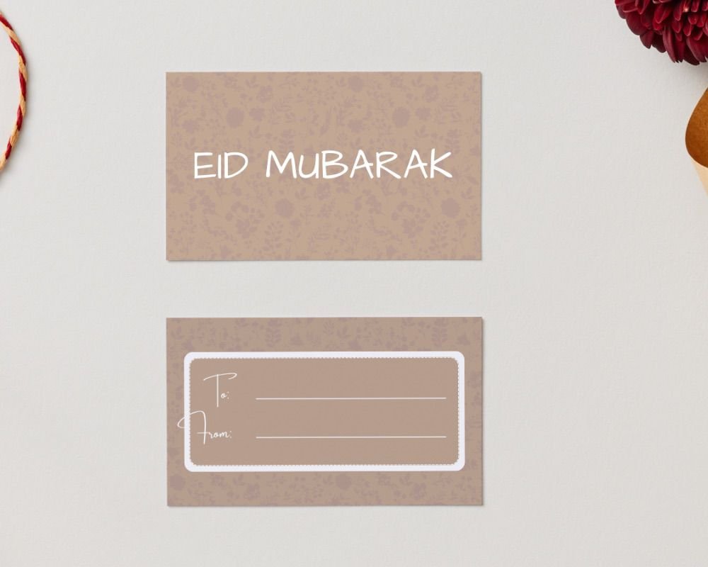 eid mubarak gift tag (set of 5) eid mubarak gift tag (set of 5)
