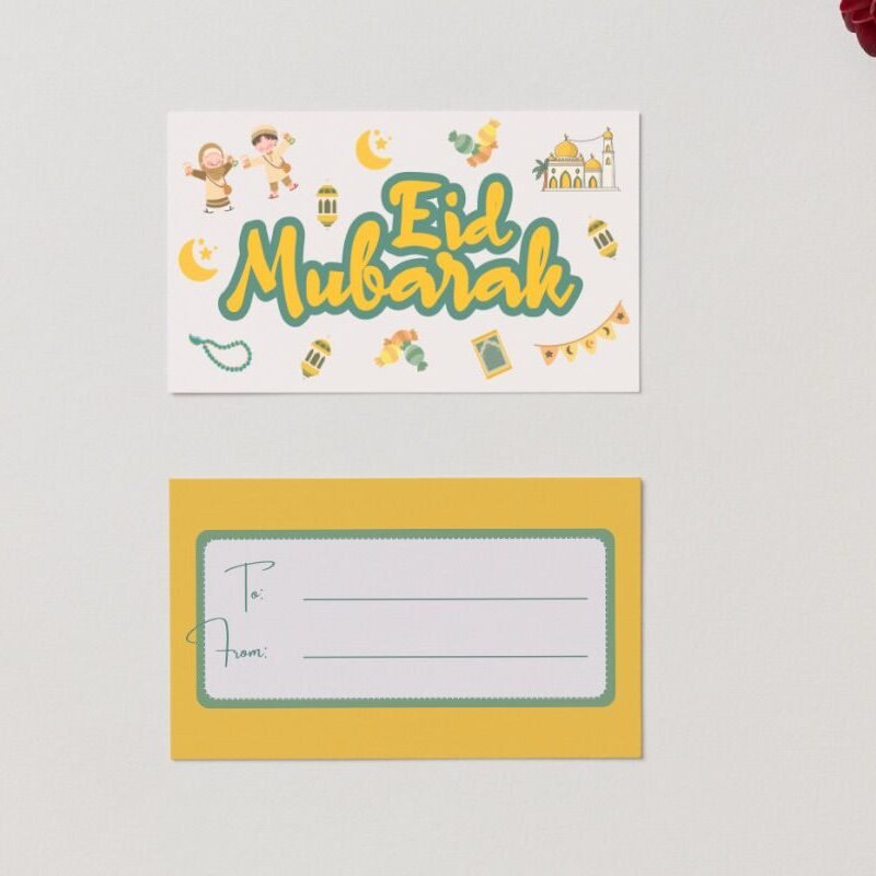 eid mubarak gift tag (set of 5)