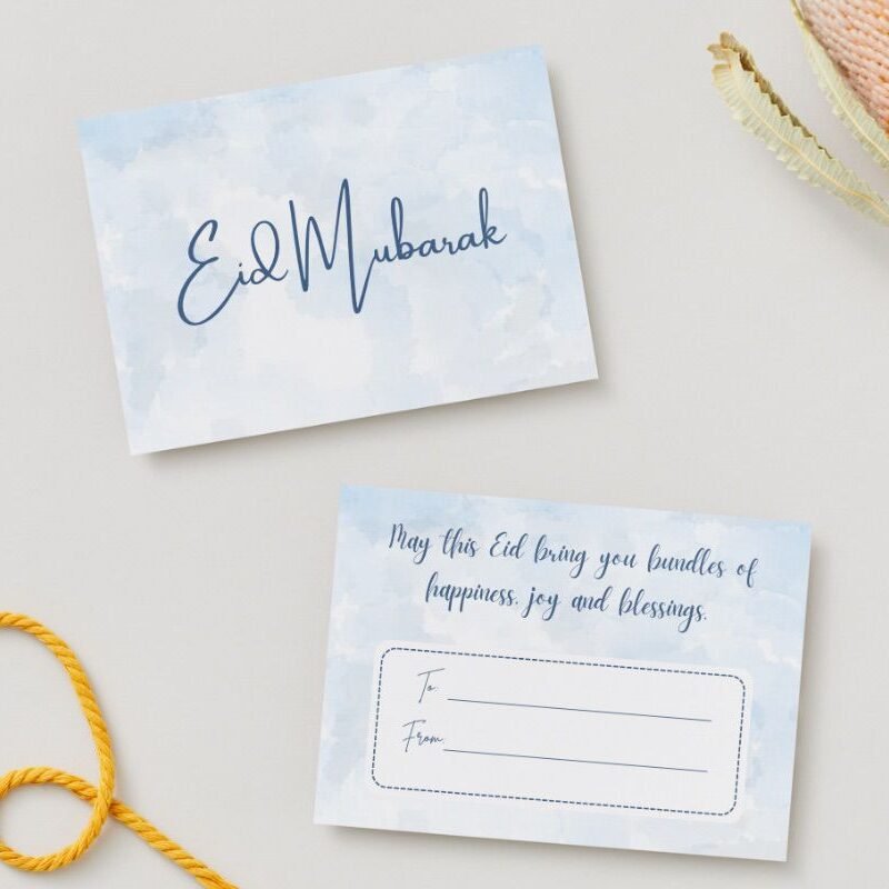 eid mubarak postcard