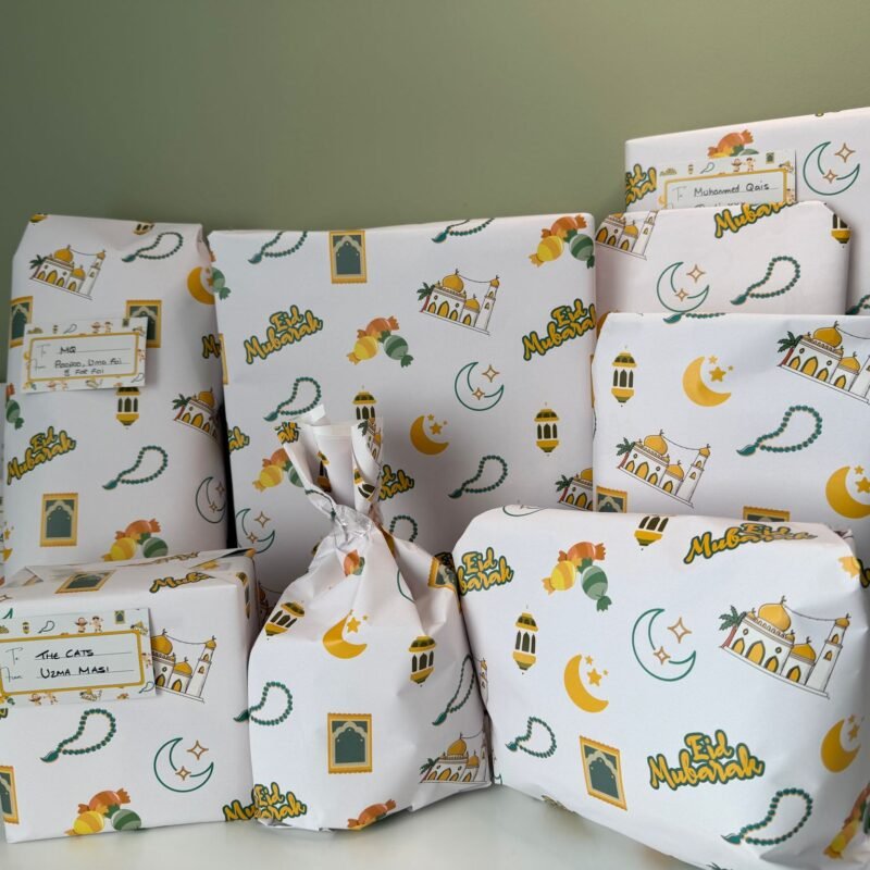eid mubarak wrapping paper