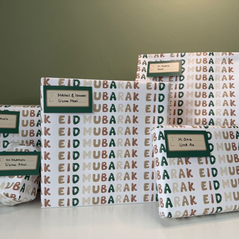 eid mubarak wrapping paper