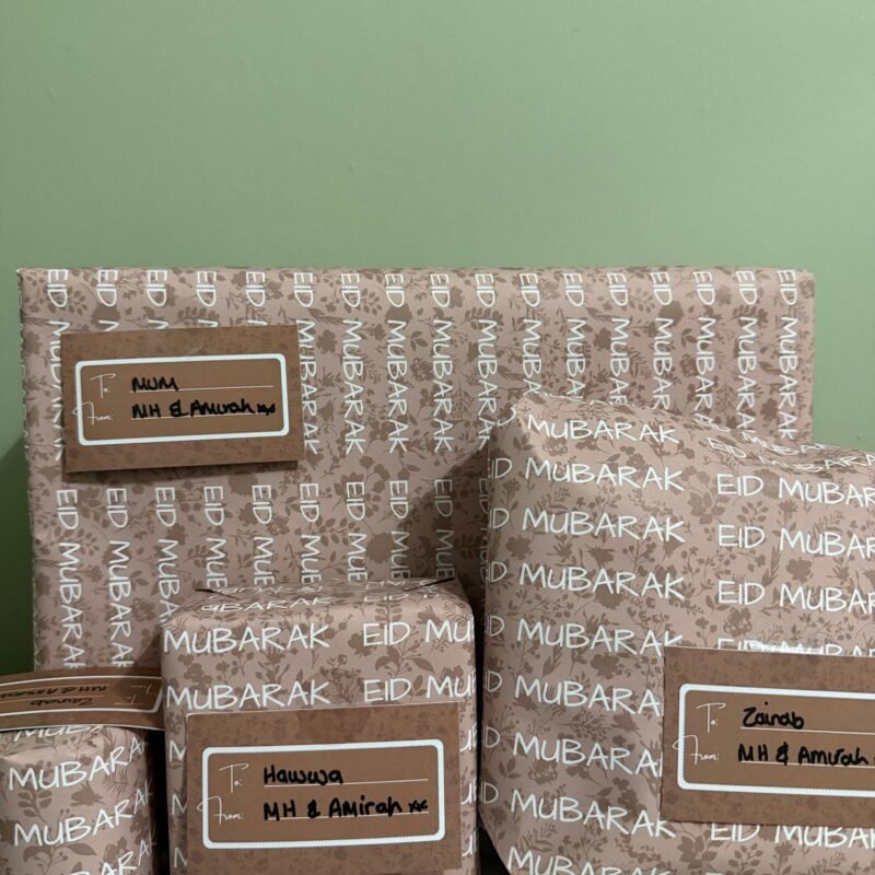 eid mubarak wrapping paper