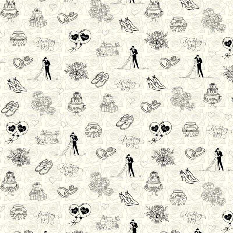 Wedding Day Wrapping Paper