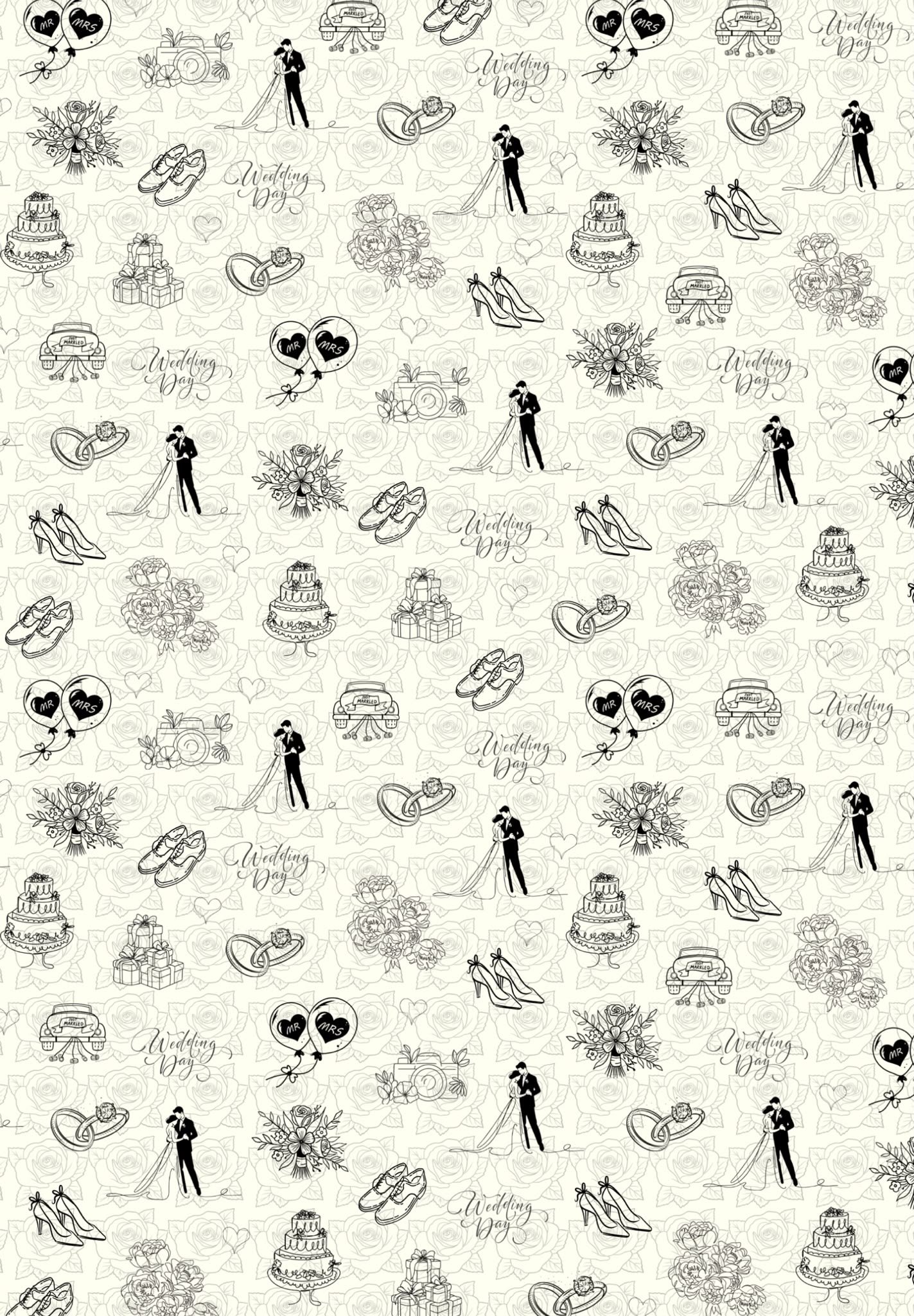 Wedding Day Wrapping Paper